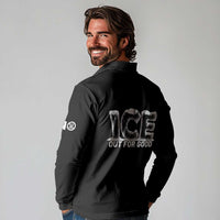 Ice Out For Good Long Sleeve Polo Shirt No Ice Patriotic Protest