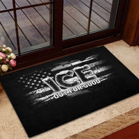 Ice Out For Good Rubber Doormat No Ice Patriotic Protest