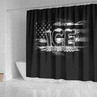Ice Out For Good Shower Curtain No Ice Patriotic Protest
