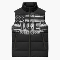 Ice Out For Good Sleeveless Puffer Jacket No Ice Patriotic Protest