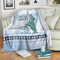 I Prefer My Ice Crushed Blanket Retro Style