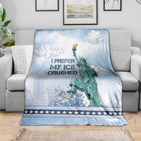 I Prefer My Ice Crushed Blanket Retro Style