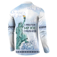 I Prefer My Ice Crushed Button Sweatshirt Retro Style