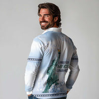 I Prefer My Ice Crushed Long Sleeve Polo Shirt Retro Style