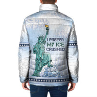 I Prefer My Ice Crushed Padded Jacket Retro Style