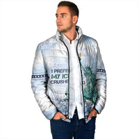 I Prefer My Ice Crushed Padded Jacket Retro Style
