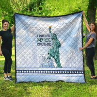 I Prefer My Ice Crushed Quilt Retro Style