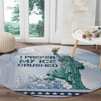 I Prefer My Ice Crushed Round Carpet Retro Style