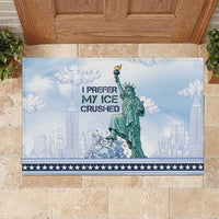 I Prefer My Ice Crushed Rubber Doormat Retro Style