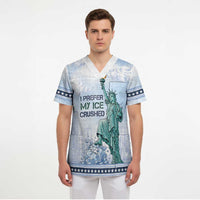 I Prefer My Ice Crushed Scrub Top Retro Style