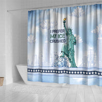I Prefer My Ice Crushed Shower Curtain Retro Style