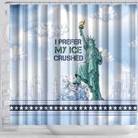 I Prefer My Ice Crushed Shower Curtain Retro Style