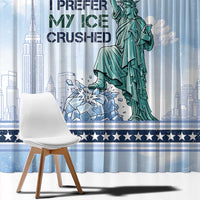 I Prefer My Ice Crushed Window Curtain Retro Style