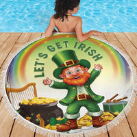 Ireland St Patricks Day Beach Blanket Lets Get Irish