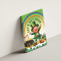 Ireland St Patricks Day Canvas Wall Art Lets Get Irish