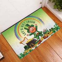 Ireland St Patricks Day Rubber Doormat Lets Get Irish