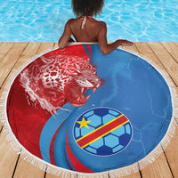Football 2026 DR Congo Leopards Beach Blanket Lightning Style