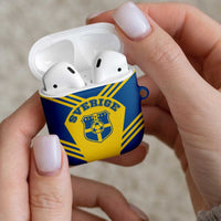 Football 2026 Sweden AirPods Case Sverige Blagult Sporty Style