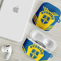 Football 2026 Sweden AirPods Case Sverige Blagult Sporty Style