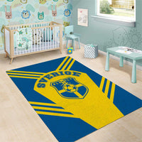 Football 2026 Sweden Area Rug Sverige Blagult Sporty Style