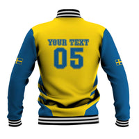 Custom Football 2026 Sweden Baseball Jacket Sverige Blagult Sporty Style