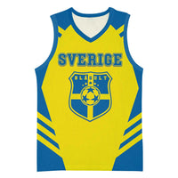Custom Football 2026 Sweden Basketball Jersey Sverige Blagult Sporty Style