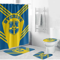 Football 2026 Sweden Bathroom Set Sverige Blagult Sporty Style