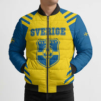 Custom Football 2026 Sweden Bomber Puffer Jacket Sverige Blagult Sporty Style
