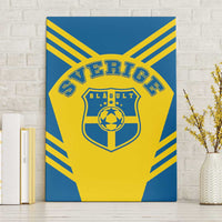 Football 2026 Sweden Canvas Wall Art Sverige Blagult Sporty Style