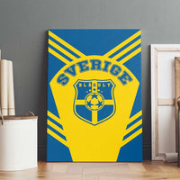 Football 2026 Sweden Canvas Wall Art Sverige Blagult Sporty Style