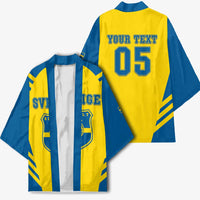 Custom Football 2026 Sweden Kimono Sverige Blagult Sporty Style
