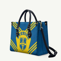 Football 2026 Sweden Leather Bag Sverige Blagult Sporty Style
