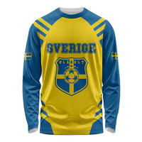 Custom Football 2026 Sweden Long Sleeve Shirt Sverige Blagult Sporty Style