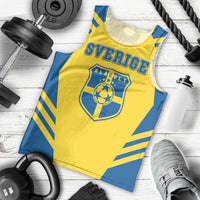 Custom Football 2026 Sweden Men Tank Top Sverige Blagult Sporty Style