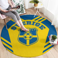 Football 2026 Sweden Round Carpet Sverige Blagult Sporty Style