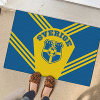 Football 2026 Sweden Rubber Doormat Sverige Blagult Sporty Style