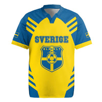 Custom Football 2026 Sweden Rugby Jersey Sverige Blagult Sporty Style