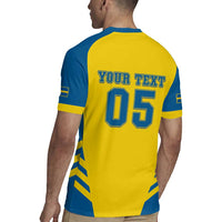 Custom Football 2026 Sweden Rugby Jersey Sverige Blagult Sporty Style