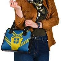 Football 2026 Sweden Shoulder Handbag Sverige Blagult Sporty Style