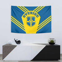 Football 2026 Sweden Tapestry Sverige Blagult Sporty Style