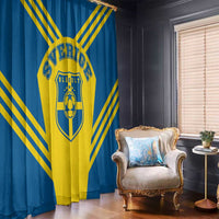 Football 2026 Sweden Window Curtain Sverige Blagult Sporty Style