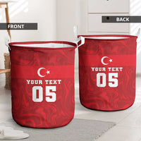 Custom Football 2026 Turkey Laundry Basket Crescent-Stars Simple Style