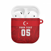 Custom Football 2026 Turkey AirPods Case Crescent-Stars Simple Style