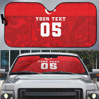 Custom Football 2026 Turkey Auto Sun Shade Crescent-Stars Simple Style