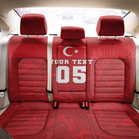 Custom Football 2026 Turkey Back Car Seat Cover Crescent-Stars Simple Style