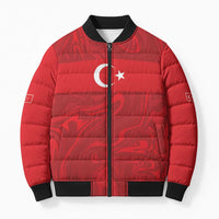 Custom Football 2026 Turkey Bomber Puffer Jacket Crescent-Stars Simple Style