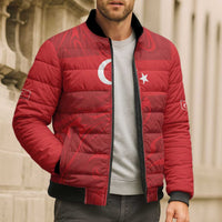 Custom Football 2026 Turkey Bomber Puffer Jacket Crescent-Stars Simple Style