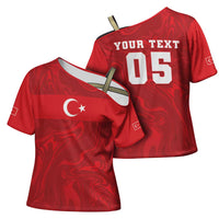 Custom Football 2026 Turkey Cross Shoulder Shirt Crescent-Stars Simple Style