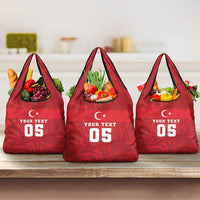Custom Football 2026 Turkey Grocery Bag Crescent-Stars Simple Style