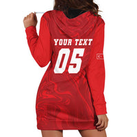 Custom Football 2026 Turkey Hoodie Dress Crescent-Stars Simple Style